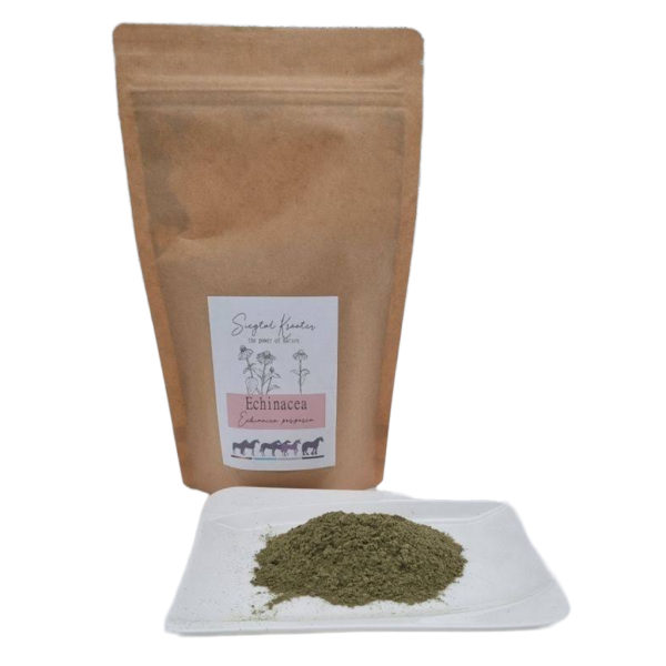 Echinacea gemahlen mit Verkaufsverpackung