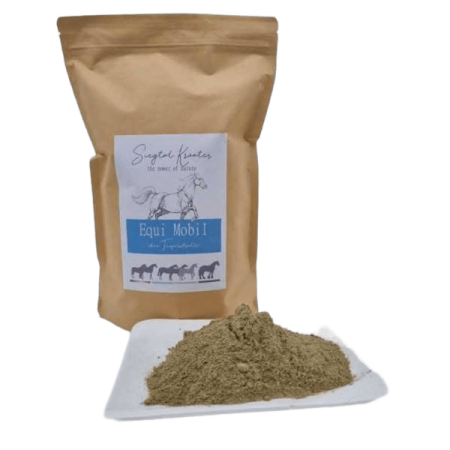 Siegtal Equi Mobil Gelenk Pulver ohne Teufelskralle für Pferde mit Glucosamine, Chondroitin+ MSM