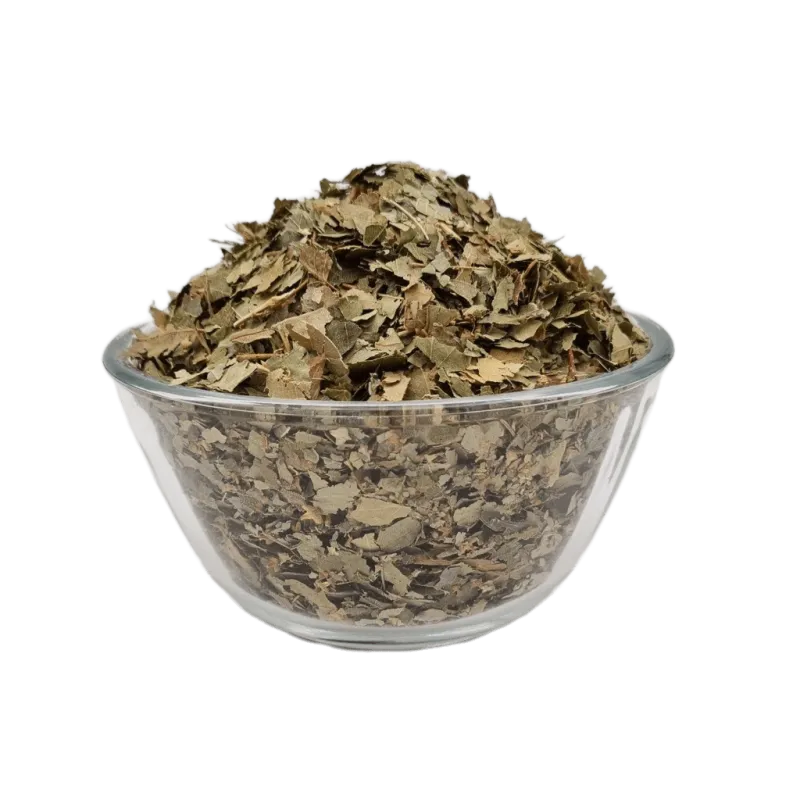 Siegtal Birkenblätter geschnitten Ph.Eur. fuer Pferde in einer Schale