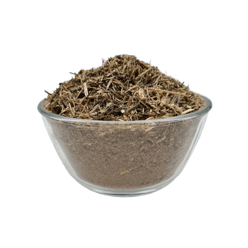 Klebkraut geschnitten für Pferde in einem Schälchen