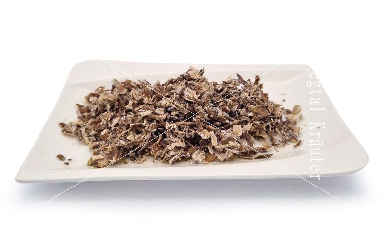 Siegtal Eibischwurzel in Apotheken Qualität für Pferde lose auf einem Teller